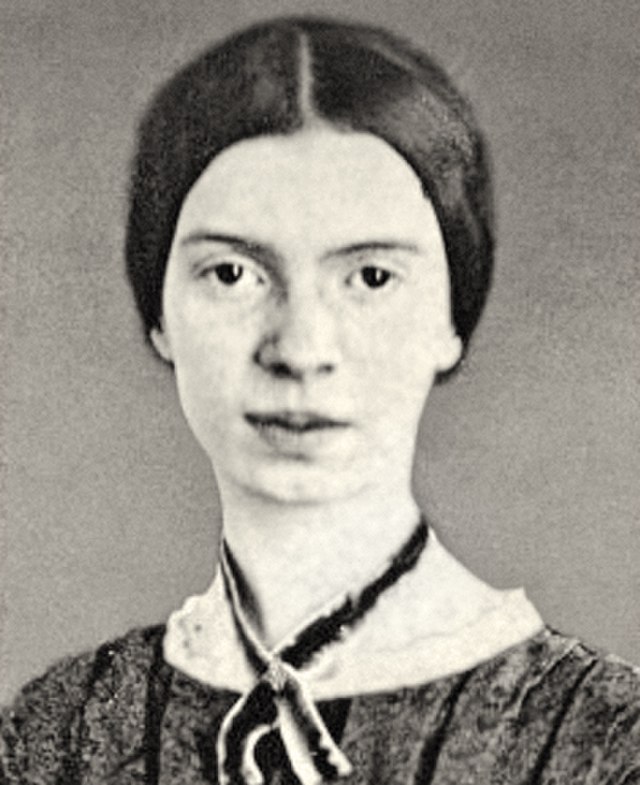 Ritratto di Emily Dickinson color seppia